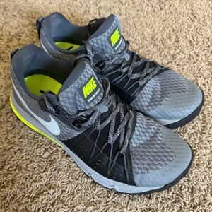 Nike Zoom Wildhorse 4 Black/Gray/Yellow Trail Hike Running Shoes M8, W9.5